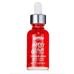 Lottie London x Harley Quinn Hydrating crimson serum-primer